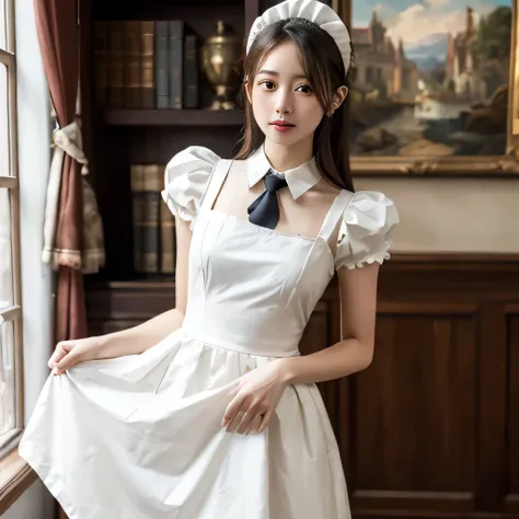 (Highest quality)(masterpiece)(Absurd)One girl,Maid clothes,