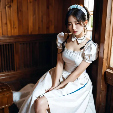 (Highest quality)(masterpiece)(Absurd)One girl,Maid clothes,