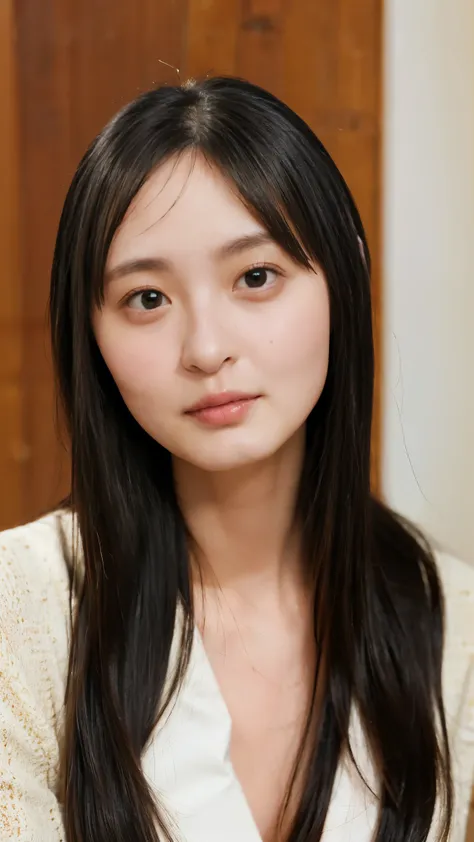 Everything modern:1.66, Cute Japanese Women Photos, smile, 20-year-old, Oil and hair palm for one-length straight hair:1.55, (photo Realistic:1.4), (hyper Realistic:1.4), (Realistic:1.3), (Smoother lighting:1.05), (Improving the quality of cinema lighting:...
