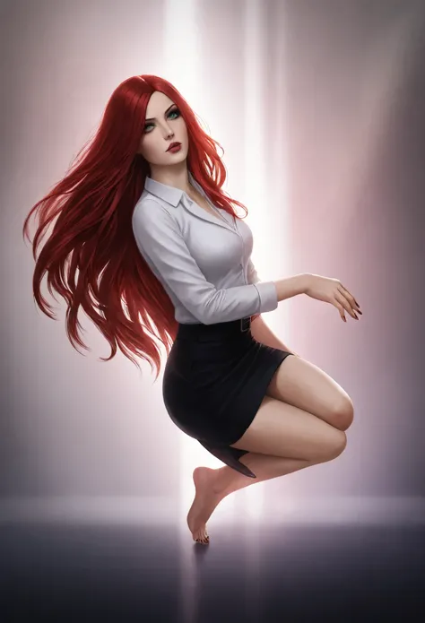 a beautiful detailed female assassin, Katarina from League of Legends, detailed feet, perfect toes, highly detailed, 8K, photorealistic, ultra-detailed, hyper-realistic, studio lighting, sharp focus, physically-based rendering, extreme detail description, ...