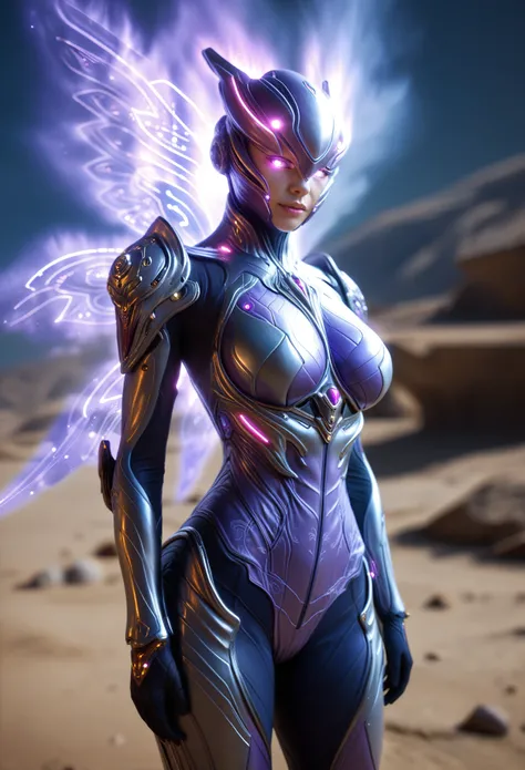 score_9, score_8_up, score_7_up, Wear purple mechanical clothing, Wonders of the machine, cyber, Cybernetic Guardian, Futuristic Armor, whole body, Front pose, Symmetric, Complex (Steel Metal [rust]), joint, Warframe style, cyborg, Female body armor, (Best...