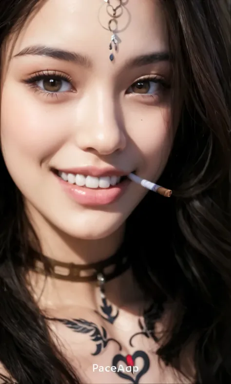 Close-up of a woman with a cigarette in her mouth, kiko mizuhara, Madison Beer, Madison Beer girl portrait, Dilraba Dilmurat, :: Madison Beer, soft devil queen Madison Beer, Gemma girl portrait, Gemma, Gemma beautiful girl, Beautiful Korean Women, Popular ...