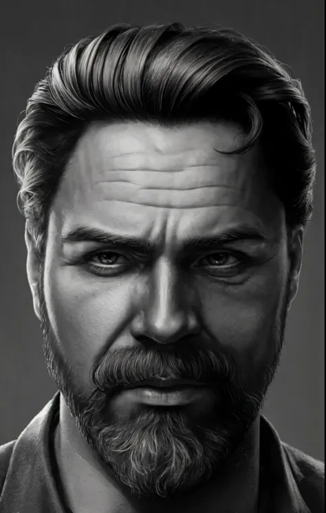 man, hair, Realism, portrait 