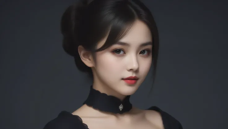 8k, Ultra-high resolution, Highest quality, masterpiece, 三分割法によるphotograph,Surreal, photograph, 1 Girl, (16 years old:1.3), pretty girl, Cute Face, 細部までBeautiful Eyes, 細かくdetailedに,masterpiece,One Girl:1.2,Japanese female announcer,cowboy shot,grin,Black s...