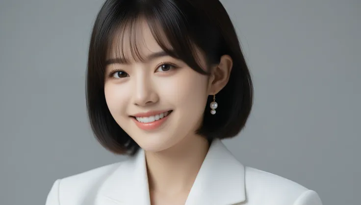 8k, Ultra-high resolution, Highest quality, masterpiece, 三分割法によるphotograph,Surreal, photograph, 1 Girl, (16 years old:1.3), pretty girl, Cute Face, 細部までBeautiful Eyes, 細かくdetailedに,masterpiece,One Girl:1.2,Japanese women,Young Wife,upper body,smile,Black h...