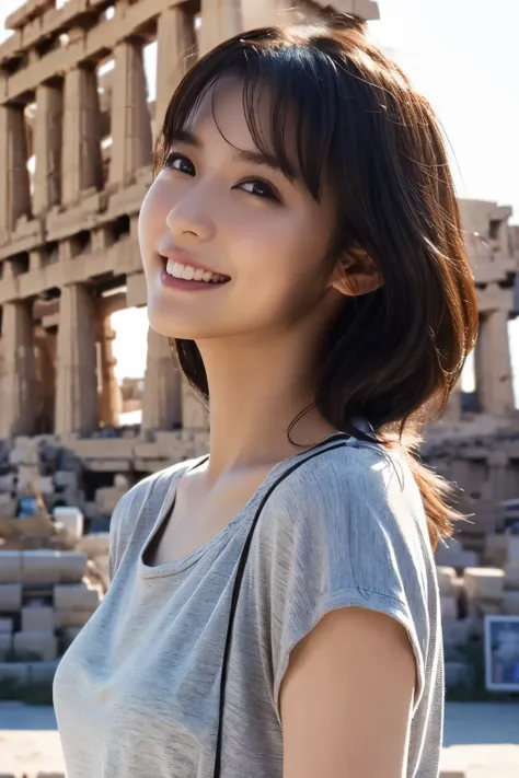 One Girl, (wear casual summer clothes:1.2), (Beautiful Japanese idol portrait photos),
(RAW Photos, Highest quality), (Realistic, Realistic:1.4), masterpiece, 8K Portrait,
Very delicate and beautiful, Very detailed, 2k wallpaper, wonderful, In detail,
V...