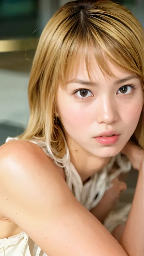 Blonde, Brown Hair, Everything modern:3.66, Cute Japanese Women Photos, smile, 20-year-old, Straight Hair:2.55, (photo Realistic:1.4), (hyper Realistic:1.4), (Realistic:1.3), (Smoother lighting:1.05), (Improving the quality of cinema lighting:0.9), 32K, 1 ...