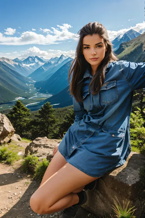 Mountain beutiful girl 