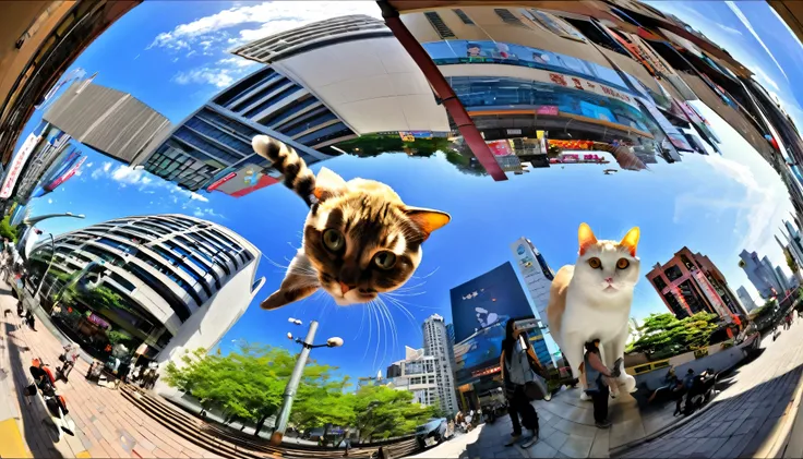 Cat、Fisheye wind、Different types、multiple、Dazzling