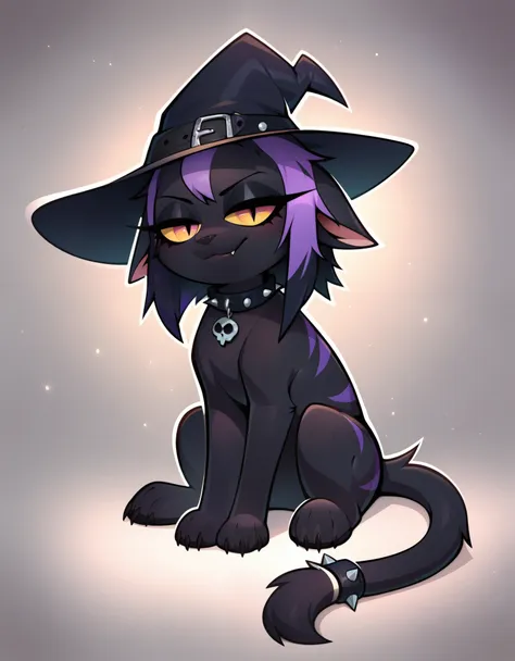 (score_9, score_8_up), score_7_up, score_6_up, best quality, highest quality, (feral), goth girl, cat, furry, anthro, sitting, s...