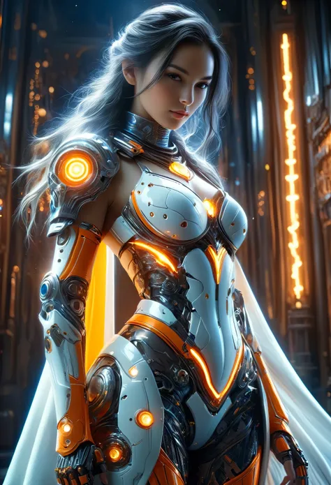 (Best Quality, 4K, 8K, High Resolution, Masterpiece: 1.2), (Super Detailed, Realistic, Photorealistic:1.37), A woman in futuristic clothing, (erotic and sexy:1.4), Trending on cgstation, Trending on cgstation, (Portrait of a girl in the Knights of the Zodi...