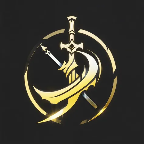 Organic very simple logo using a sword