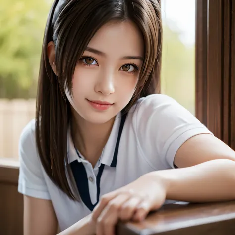 Highest quality, Upper body focus, Soft Light, Ultra-high resolution, (Realistic:1.4), RAW Photos, One of the Japan, alone, cute, (pupil, light in your eyes), Beautiful face in every detail, (Small Box),(High resolution detail of human skin texture), (Shou...