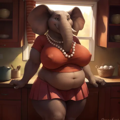 solo, a beautiful and detailed full size portrait of a female anthro elephant, (((Meenas Mother))), front shot, front view, shy, big body, sexy body, fat body, chubby body, (natural curvy body proportions:1.15). (wide body). goddess, kenket, Ross Tran,ruan...