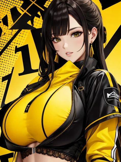 yellow and black