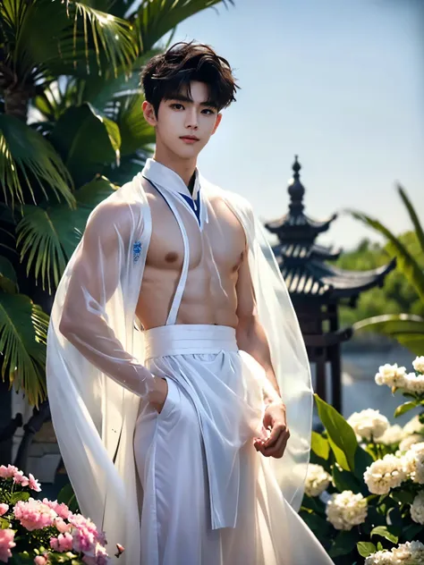 (A asian pretty Boy, cute boy, Nude posing:1.1), (absurdres, Intricate details, best quality, high resolution, 8K, realistic, masterpiece:1.2), 1boy,  ulzzang boy, japanese idol, very handsome, perfect face, Extremely detailed, Practical:1.5, professional ...