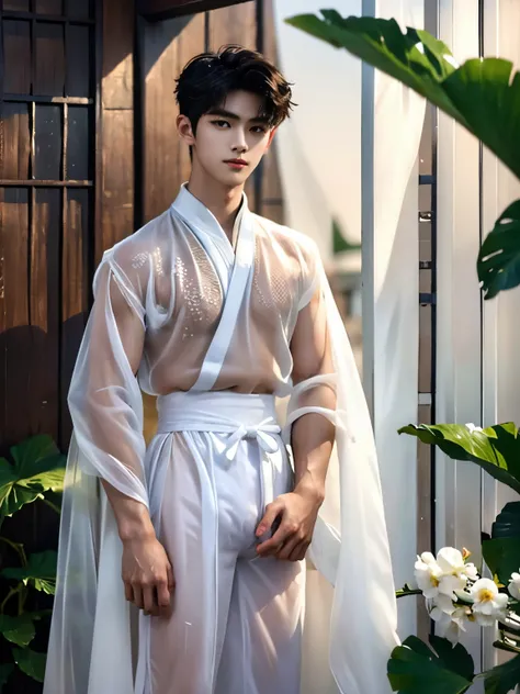 (A asian pretty Boy, cute boy, Nude posing:1.1), (absurdres, Intricate details, best quality, high resolution, 8K, realistic, masterpiece:1.2), 1boy,  ulzzang boy, japanese idol, very handsome, perfect face, Extremely detailed, Practical:1.5, professional ...
