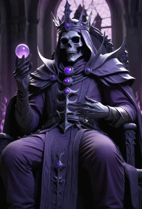 King Lich, in purple tones