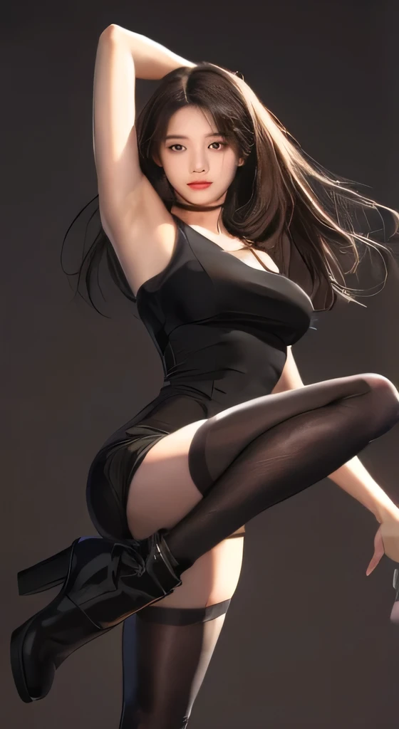 Ultra high quality，Delicate skin，Ultimate beauty，pretty，Long legs，Slim body；Rich details