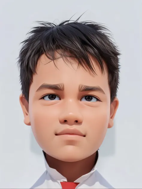 3d cartoon caricature, Eight year old boy, stylish, cute, beautiful hair, 3D render, 3D Cartoon, big head, cartoonish look, high resolution, super detail, soft lighting