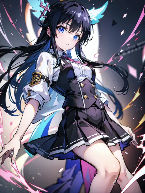 (masterpiece, best quality, ultra-detailed, best shadow), (detailed background, pastel fantasy), (beautiful detailed face), high contrast, (best illumination, an extremely delicate and beautiful), cinematic lighting, a pretty girl, perfect body, big thighs...