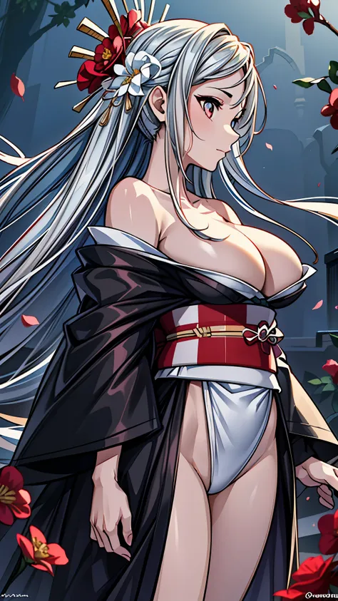 (nsfw), Big Breasts, Kamado Douko, (masterpiece:1.2, Highest quality), (Beautiful Eyes: 1.2), ((One person)), ((alone)), (Red eyes:1.4), (Beautiful Eyes and exquisite face:1.3), ( Beautiful and vivid background: 1.2), (Very detailedCG, Very detailed, Best ...