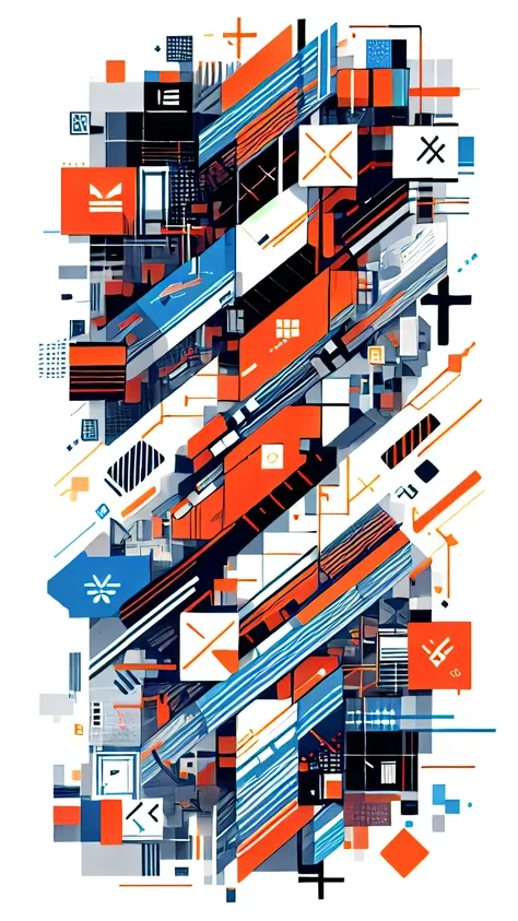 Cubism,Fragmented,Geometric,Multiple Perspectives,Abstract,high density,Intensive、high quality (masterpiece, 最high quality, high quality, High resolution, Very detailed),High resolution、colorful、colorful