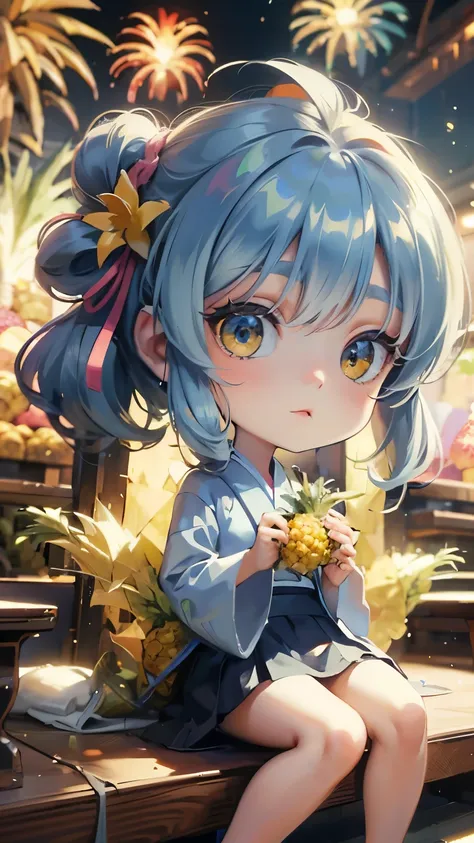 (Masterpiece、Fresh pineapple:1.5)
