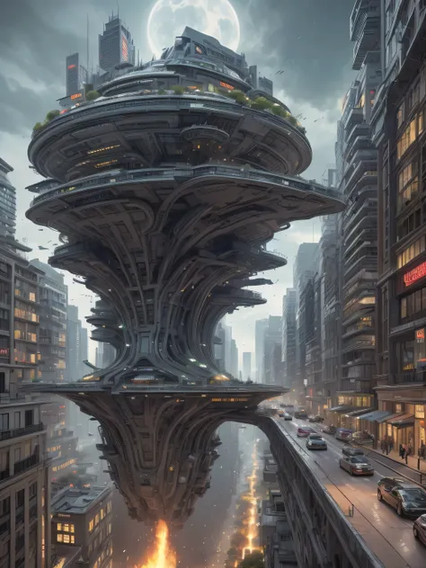 unreal engine:1.4,UHD,Best quality:1.4, fotorrealist:1.4, Masterpiece:1.8, unearthly, , Colonization of a new planet, gloomy atmosphere, a lot of alien vegetation, Intricate flowers, Alien Creatures, wild atmosphere, aggressive environment, amazing, stunni...