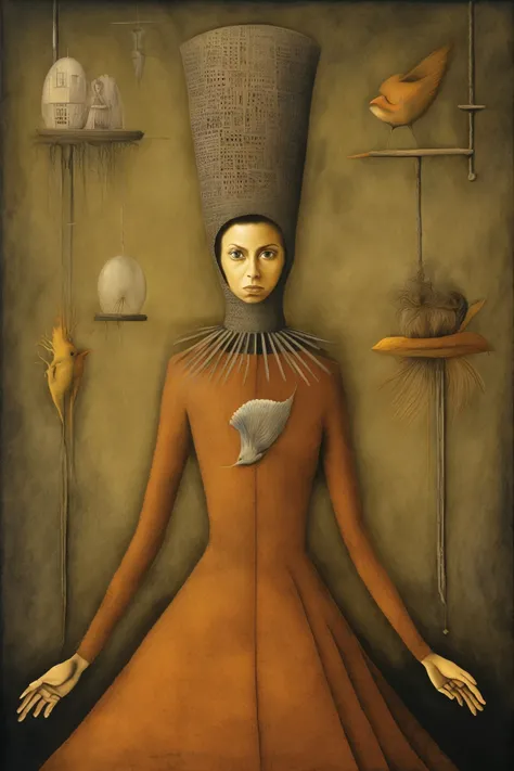 Remedios Varo Style - If Remedios Varo painted a picture of a woman claiming her rights