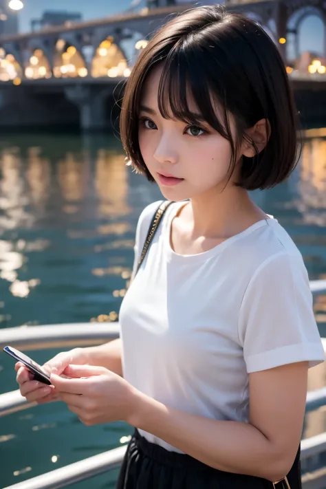 8k, RAW Photo, Best Quality, Masterpiece, Realistic, PhotoRealistic, Extremely Detailed 8k Wallpaper, Beautifully Detailed Eyes, Finely Detailed Face,
BREAK
Cinematic Lighting, Rim Lighting,
BREAK
(((1 Girl at Riverside,
s-bridge:1.8, t-skytree:1.8,...