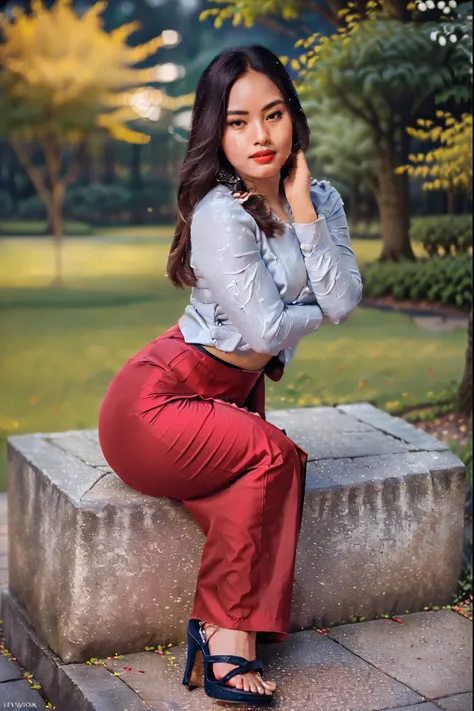 arafed asian woman in a satin dress standing in front of a crowd, (((full body view:2))), ((((pretty lady MoonLay)))), (((pretty lady MoonLays mature seductive square face))), ((sexy small smile)), ((stylish super sexy bent over pouted buttock sitting for ...