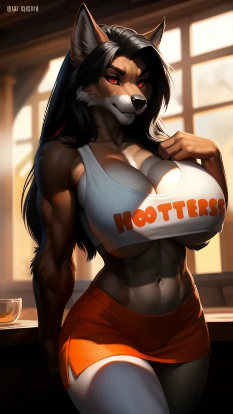 Draft Sketch (nsfw)))), uploaded the e621, beautiful and detailed,woman (((female))) ((anthro)) werewolf, Ross Tran, by ruan jia, by zaush, by foxovh, lighting cinematic, seductor, werewolf, thighighs, (huge chest) foxovh 1girls ai_generated masterpiece:1....