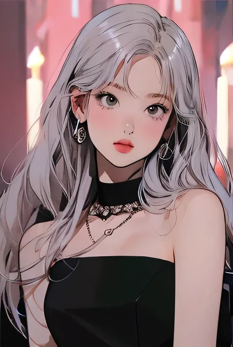 Rosè blackpink, silver hair