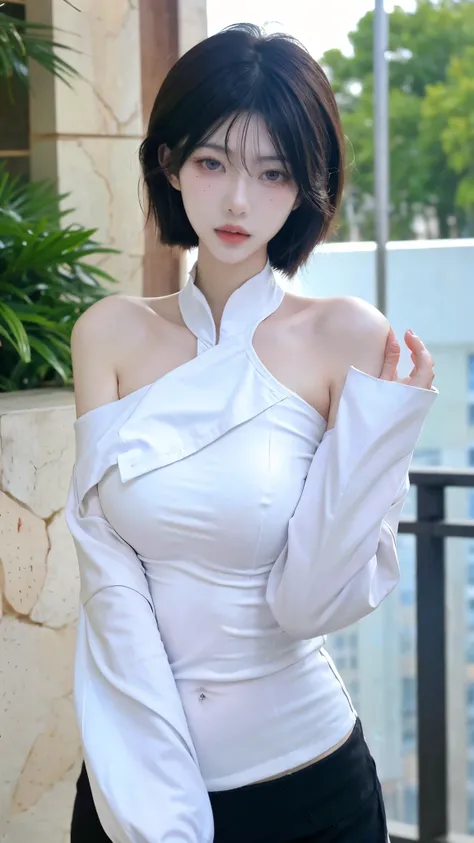 Beautiful woman with perfect figure:1.4，4K，Sailor Background，Ultra-high resolution，Seductive laughter，white腿，(Lifelike:1.4)，Layered hairstyle，white皮肤，black mini pleated skirt，whole body，Very delicate face and skin texture，Double eyelids，皮肤美white，Long hair，...