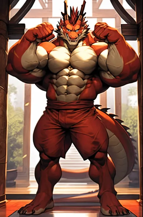 Chinese dragon, Chinese zodiac. Male. Chinese dragon. Furry, Chinese dragon antro), standing, alone, nj5furry, (Chinese dragon, huge, huge, young face, teenager, bodybuilder body), Chinese dragon, ((extremely realistic shadows, masterpiece, extremely detai...