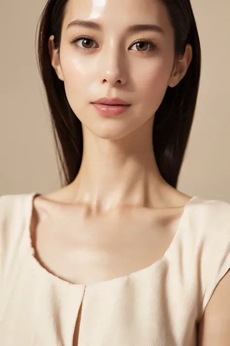 Skinny Japanese woman, Dressed, small head, cute face, detailed face, detailed eyes, (photographrealistic:1.4), (Hyper realistic:1.4), (Realistic:1.3), (Smoother lighting:1.05), (increase cinematic lighting quality:0.9), 32K, 1girl in, 30-years old, Realis...