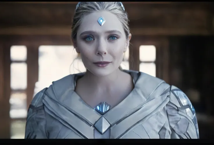 elisabeth olsen cosplay as white vision from the mcu((best quality)), ((masterpiece)), (detailed),