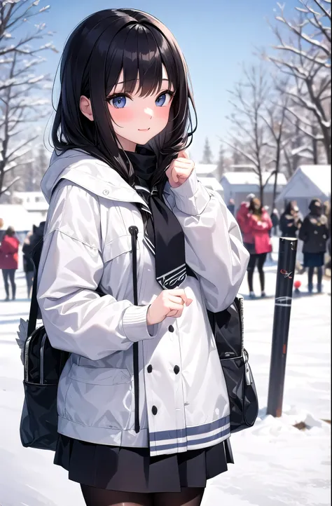 Snow Festival,high school girl,