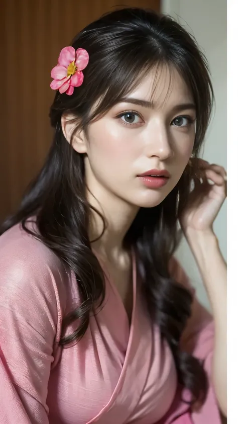 (8k, highest quality, masterpiece:1,2), (realistic, Photoreal:1.37), Super detailed, one girl,), (very detailed), (Detailed and beautiful eyes), (highest qualityの), (Super detailed ), (masterpiece), (detailed face),woman((19 years old)), hair((blue, wavy, ...