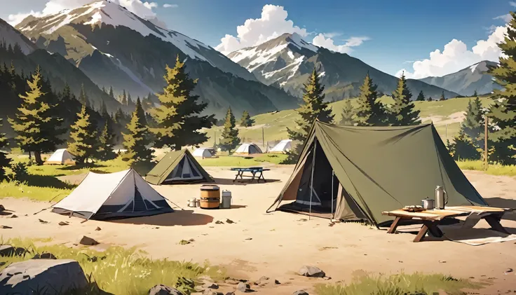 background,camp site,In the mountains