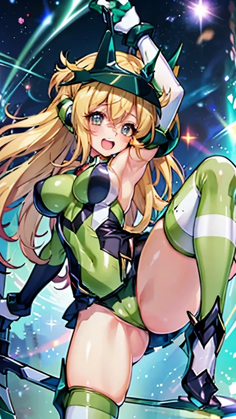 (Extremely detailed CG), (Highest quality),(full body)，(( Spread your legs，Strike a Pose)),1 teen_girl,alone, Akatsuki Kirika，symphogear，Perfect Face,  Glowing Skin, Glowing Skin, Wide Hips,Tight waist,Knee-high boots，Elbow Bag,1 girl, Long Hair, Big Breas...