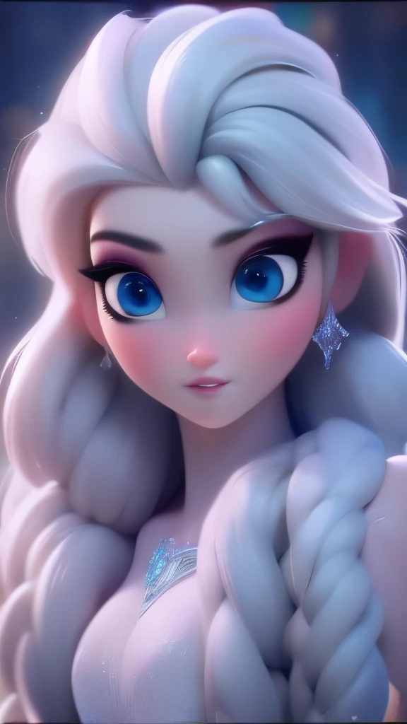 elsa, (perky breasts), (((small breasts))), smirk:1.2, beautiful blue eyes, (perfect iris’s), depth of colour to her eyes, blond...