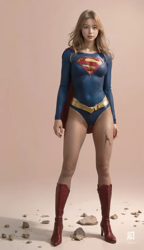 No background、(((Always close your eyes)))、(((Beautiful legs in black tights.)))、(((Legalize the beauty of your suffering face)))、((((Make the most of your original images)))、(((Supergirl Costume)))、(((Beautiful Hair)))、(((suffering)))、(((Please wear black...