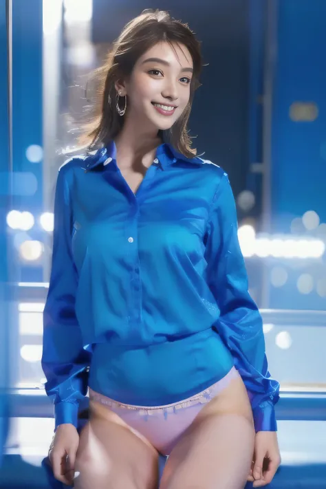 、{{Sitting on a train seat、Spread your legs}},{{Tight mini skirt}},
,BREAK,a close up of a woman in a Blue Shirt and panties, Bright blue shiny lingerie, Blue Shirt, Wear a shirt, Blue clothesを着て, , Blue clothes, Blue clothes, Photos of slim models, Wearin...