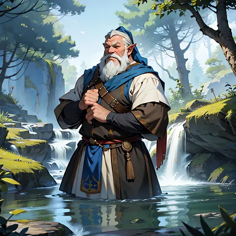 water dwarf with nature medieval fit