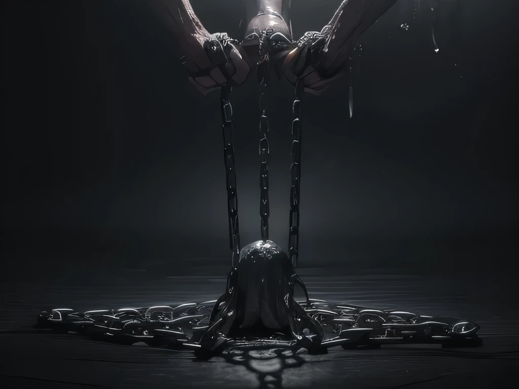 (Chain bundle),Chained,(Strong Shadows:1.3),water vapor,(Horror Style),(curse:1.3),(soul:1.3),(ultra Realistic 8k cg, RAW Photos, Highest quality, masterpiece:1.2),High resolution raw color photos,Professional photos,(Realistic, photo-Realistic:1.3),(Highe...