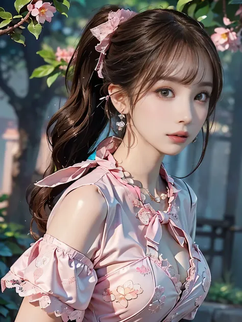 ((((Highest quality))))、(((Ultra-precision CG16K wallpaper)))、(((masterpiece)))、(((Super detailed)))、(((Extreme detail)))、((1Mature 2 woman:1.6))、((Very beautiful Japan face of a person))、((Urizane Face:1.8))、((Soft wavy ponytail medium hair、bangs:1.6))、(S...