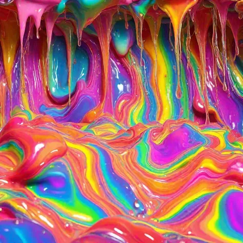 Rainbow Slime HQ - SDXL
