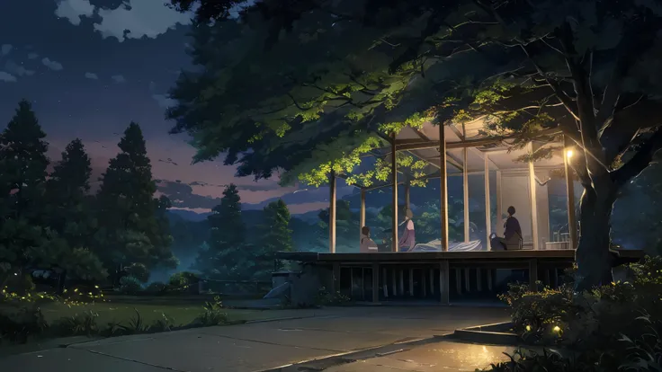 a cat sitting on a bench in a park, detailed trees, low grass, pleasant clouds, falling leaves, birds in the air, (best quality,4k,8k,highres,masterpiece:1.2),ultra-detailed,(realistic,photorealistic,photo-realistic:1.37),landscape,warm evening lighting,vi...